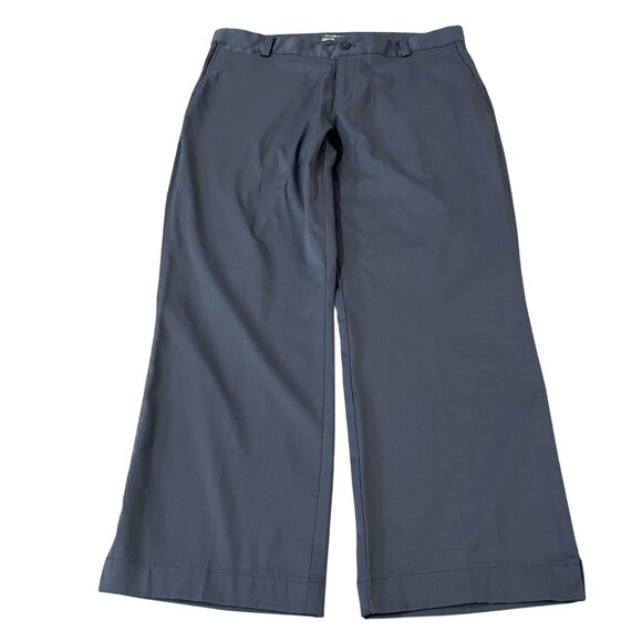 Nike Golf Hybrid Pants Men's Size 33x26 Gray Dri-Fit Hemmed Legs Flat Front - Picture 1 of 4